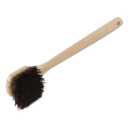 Boardwalk Utility Brush, Palmyra Bristle, Plastic, 20", Tan Handle BWK4120
